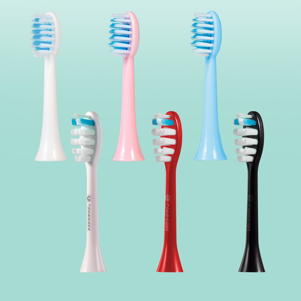 10 Pcs Replacement Brush Heads For E819 E810 EC810 Ultrasonic Electric Toothbrush Soft Bristle Nozzles with Sealed Package