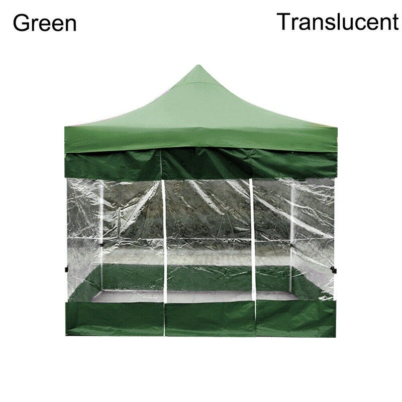 Oxford Cloth Outdoor Portable Rainproof Tent Surface Replacement Home Shade Top Canopy Cover Party Waterproof Tents Shelter: Green Translucent / 6x2m