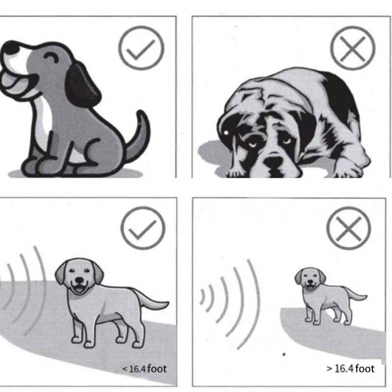 Ultrasone Hond Repeller Ultrasone Huishoudelijke Hond Training Apparaat Handheld Bark Stopper Repeller Afstandsbediening