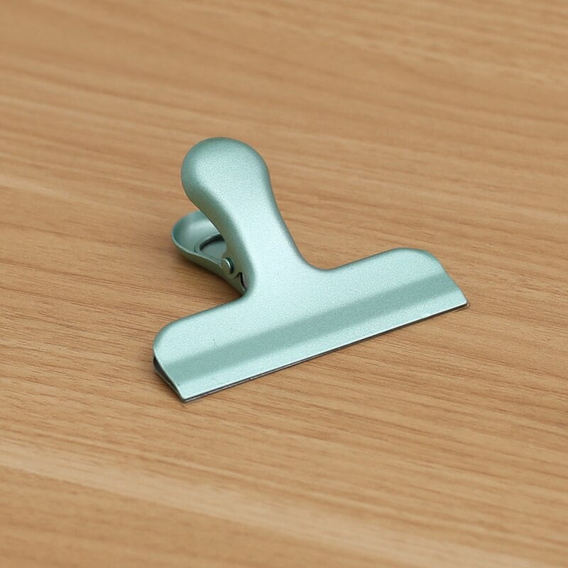 Zacisk sprężynowy długi spinacz ze stali nierdzewnej jedzenie gabinet wiążący spinacz nordycki ins zatrzask uszczelniający metalowe spinacze robić papieru dekoracyjne spoiwo: 9