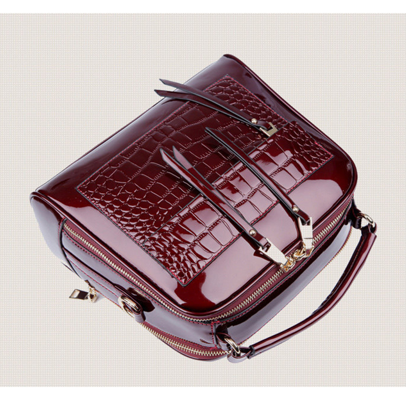 Patent Lederen Handtassen Mode Herfst Winter Vrouwen Tassen Mode Leer Shell Tas Draagbare Schoudertas Gn-Sb-qpstbk