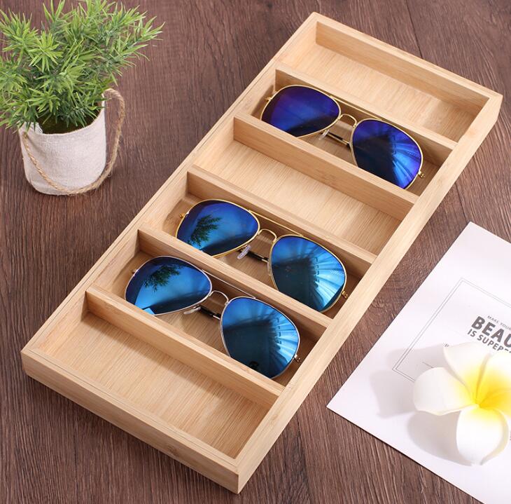 Sunglasses Glasses Retail Shop Jewelry Display Stand Storage Box Case Tray Sunglasses Eye wear Display Tray Case Stand: 6 pair
