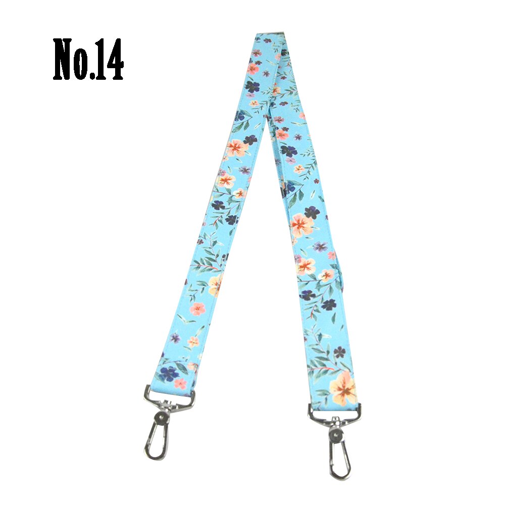 Tanqu 1 stycke mjukt blommigt handtag med justerbart längd med spänne för klassiska mini obag handtag för o väska för handväska damväskor: No 14