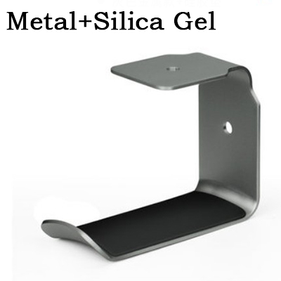 Universal metall stark klibbig hörlurar headset hängare hörlursställ krok för bord säng vägg hörlurshållare ställ: Hörlurshållare -12