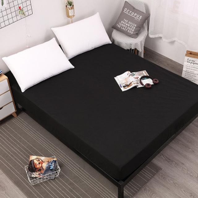 43 Beddengoed Matrashoes Matras Protector Pad Gemonteerd Stofkap Cover Vocht Beschermende Matrashoes: Black / 200 X 200 X 30 CM