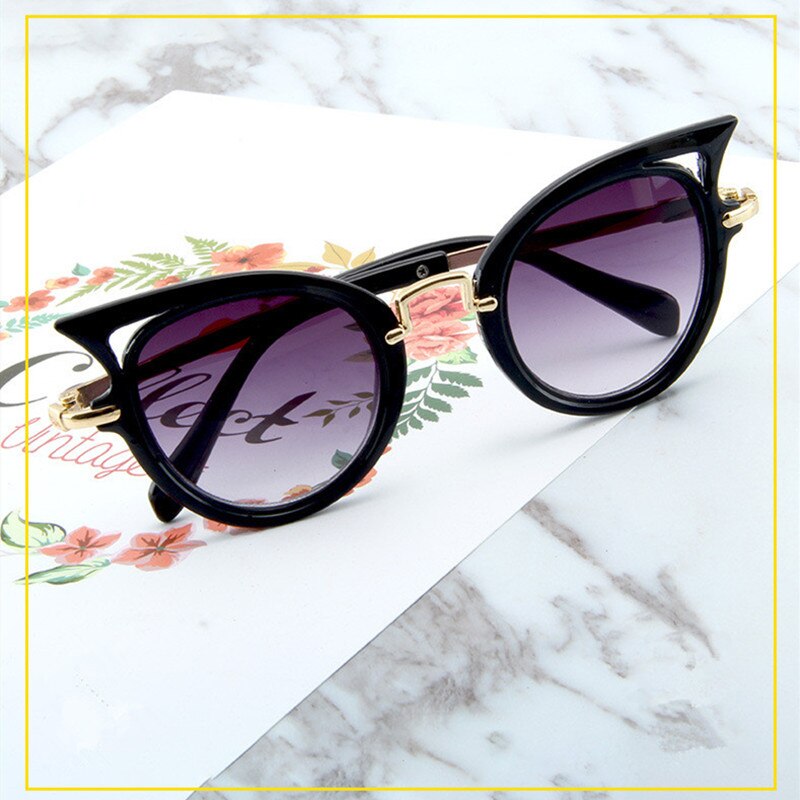 XojoX Cute Kids Sunglasses Boys Girls Cat Eye Sun Glasses Baby Outdoor Safety Goggles Children Eyeglasses UV400