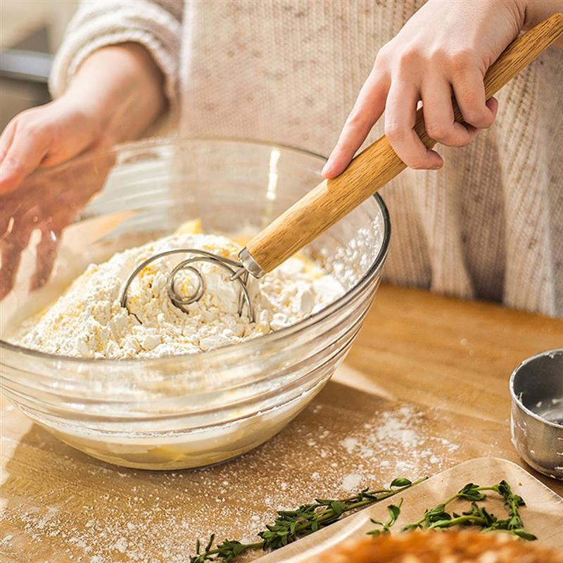 Degblandare set bakverksfräs degvisp degblandare rostfritt stål bakverksblandare med mixervispverktyg