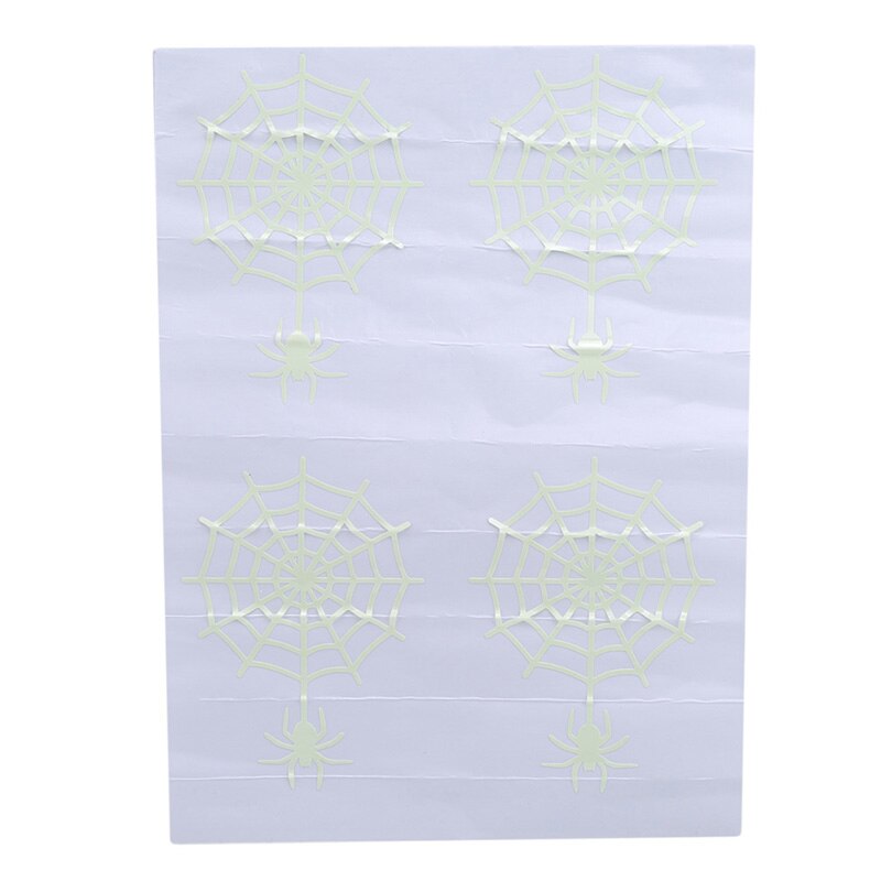 Halloween Luminous Spider Wall Stickers Fun Environmental Protection Decals Home Halloween Decoration Luminous Stickers
