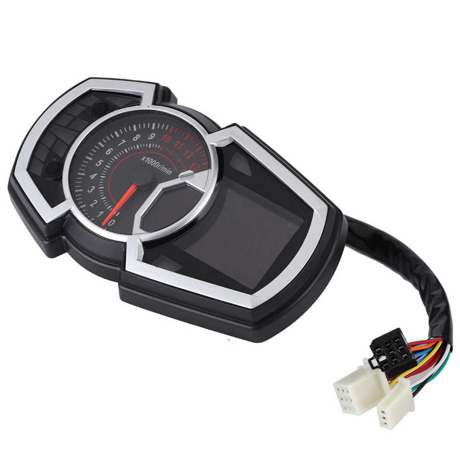 Auto Toerenteller Toerenteller Auto 12V Motorfiets Digitale Kilometerteller Lcd Display Gauge Universele Accessoire Gauge Toerenteller Auto