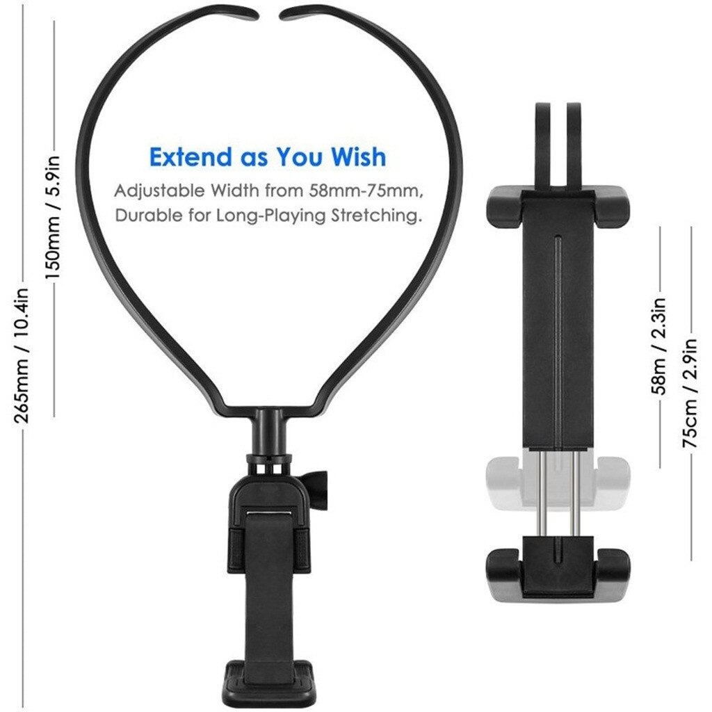 First Person Camera Bracket Neck Hold Mount Lanyard Strap Wearable Phone Holder Mount Hands Free Lazy Neck Stand for Iphone