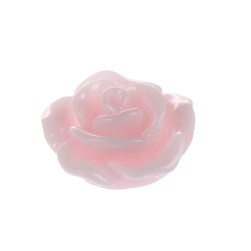 20Pcs 3D Roze Little Rose Bloem Met Rhinestones Nail Art Decoratie