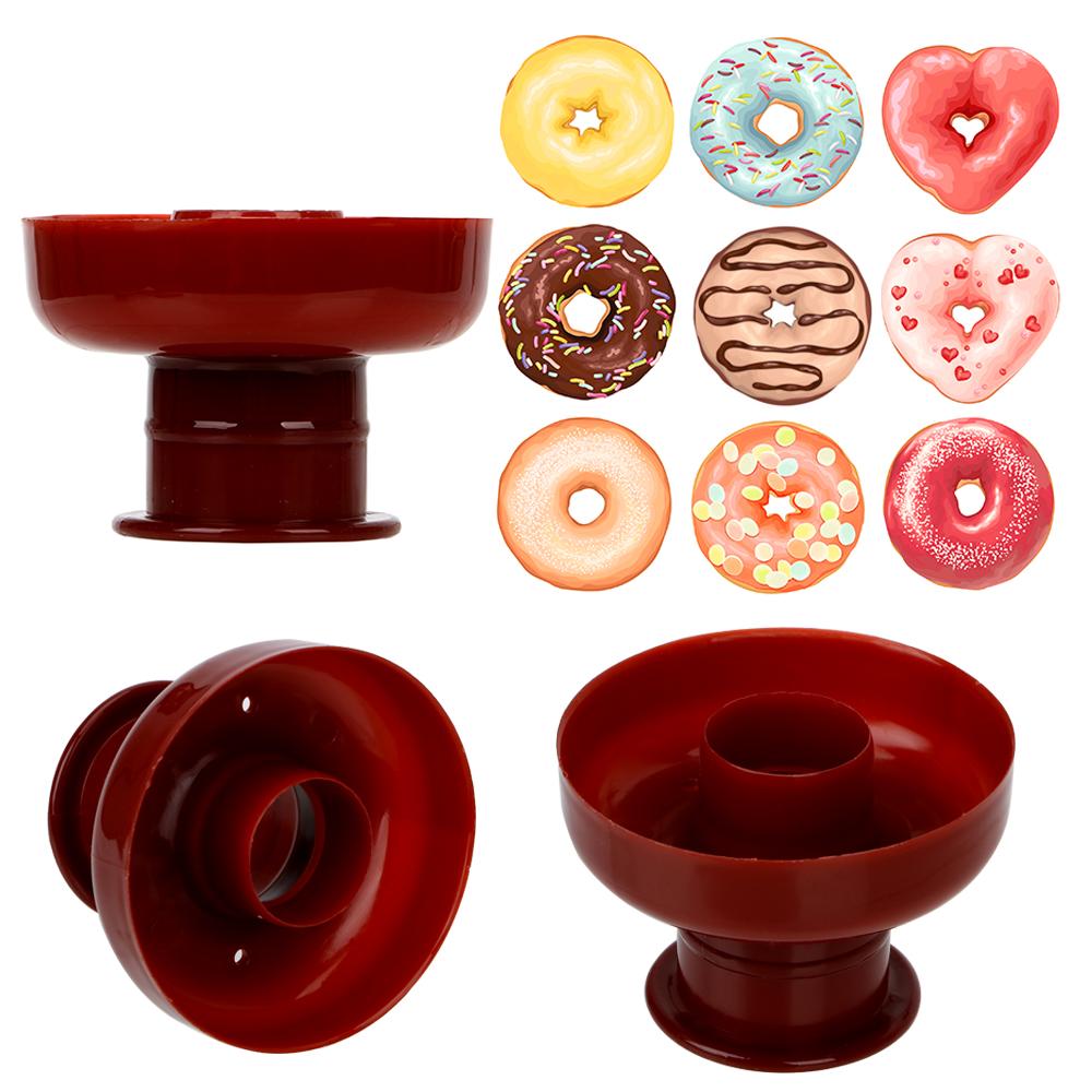 Donut mögel lätt snabb bärbar donut maker manuell våffeldispenser munk maskin arabisk våffla plast lätt friterad