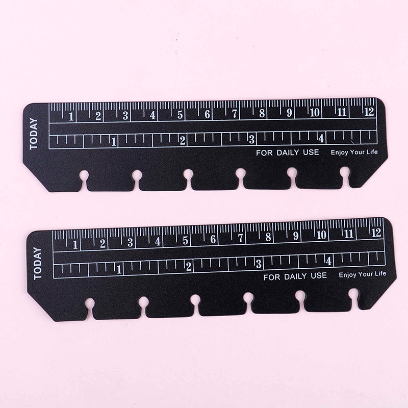 2pcs/lot Bookmark Rulers PP 6 Holes Ruler For Bind... – Grandado