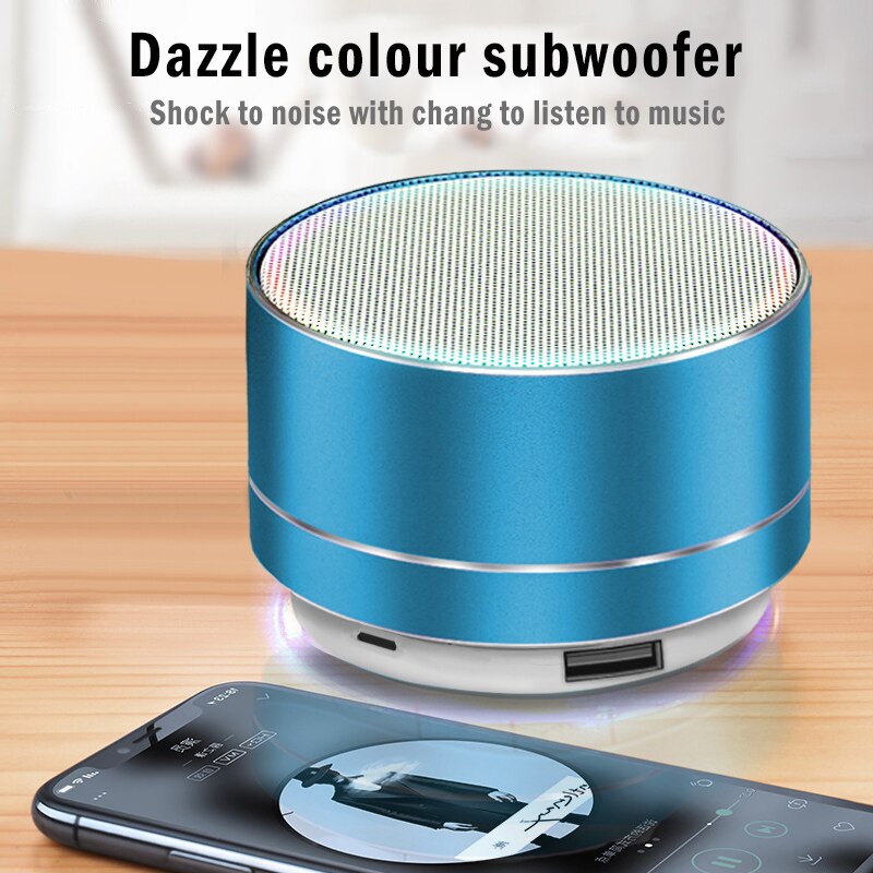 Populaire Speaker Bluetooth Wireless Music Speaker Subwoofer Sport Stereo Sound Led Usb Mini Speaker Bluetooth Draagbare Bass