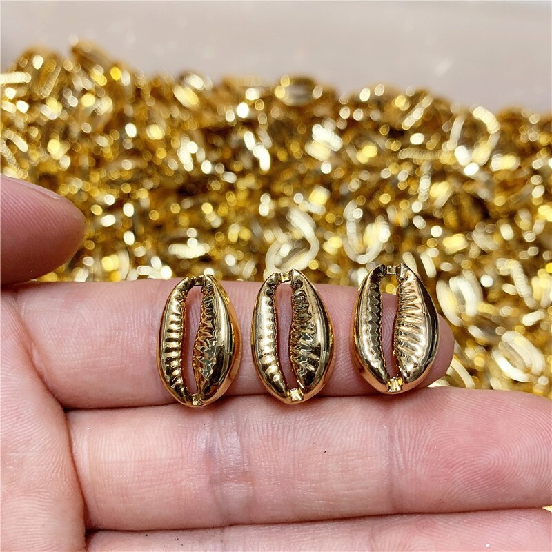 10/20pcs 20mm Simulation Sea Shells For Jewelry DIY Handmade Home Decor Alloy Shell Craft Accessories Ornaments