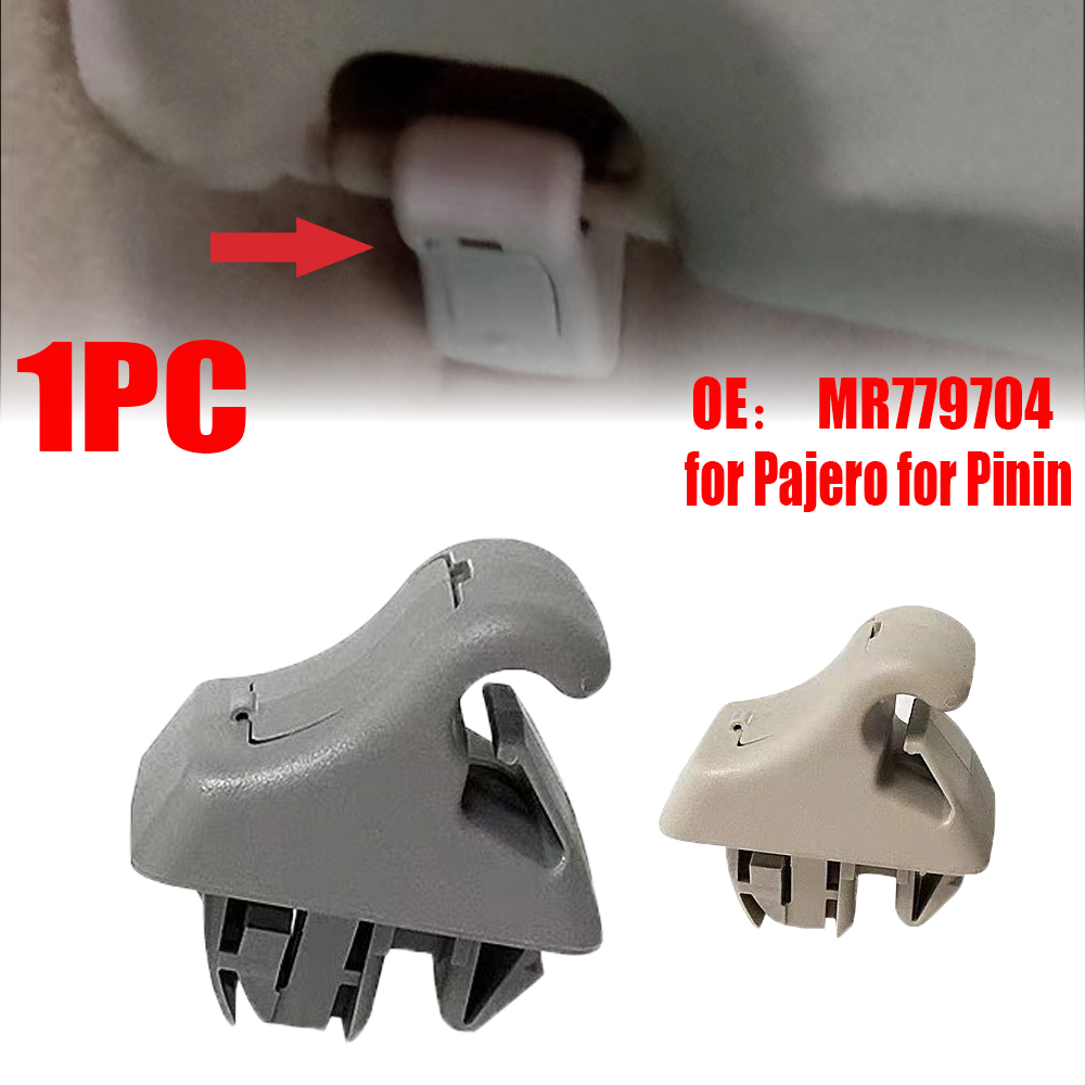 1PC beige of grijze zonneklepbeugel voor Pajero V90 MR 779704 Zonnepaneelclip voor Montero V70 Haak voor Pinin H60 H70 V60 V80