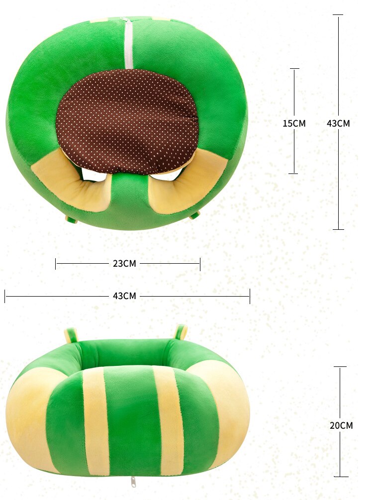 Chaise de canapé Portable pour bébé avec rembourrage en coton, Support pour bébé, coussin d&#39;assise, sac de haricots, décor de chambre de bébé