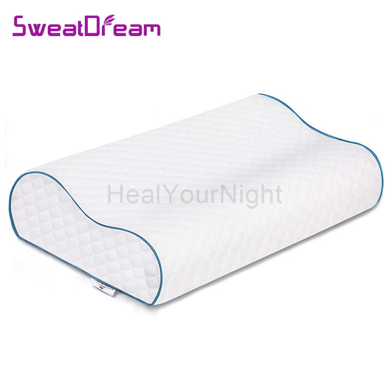 Wit Memory Foam Kussen Voor Slapen Bed Kussen Voor Nekpijn Orthopedisch Kussen Massage Cervicale Bescherming Voor Slaapkamer Kussens