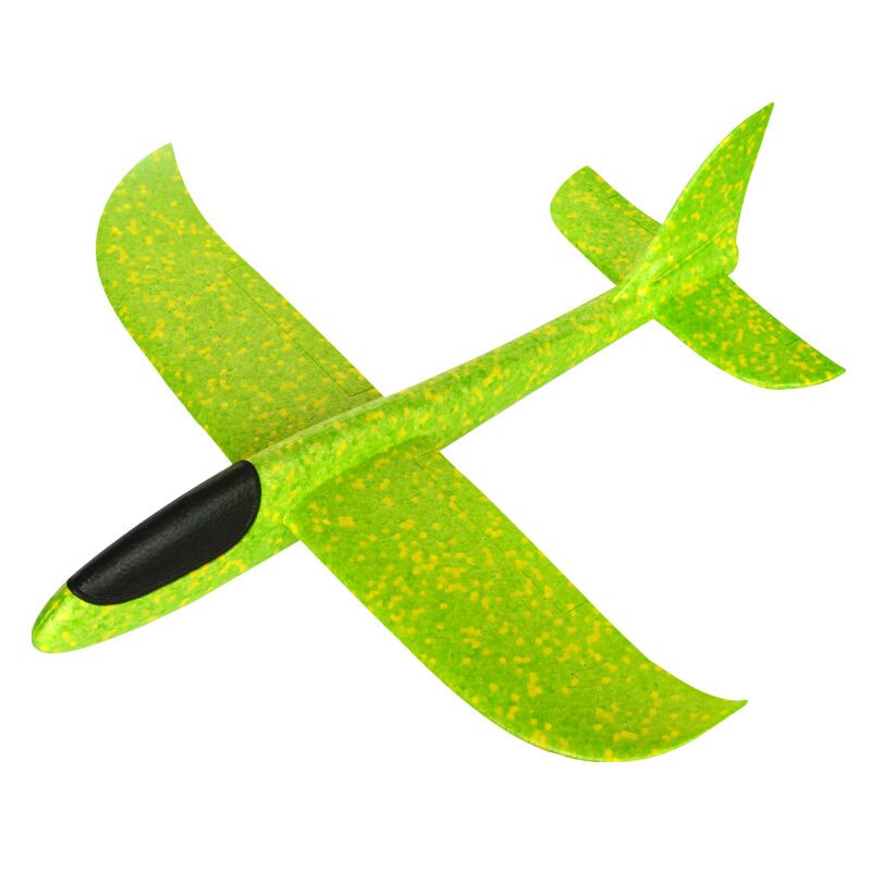 48cm Big Hand Launch Throwing Foam Palne EPP Airplane Model Glider Plane Aircraft Model Outdoor DIY Educational Toy For Children: 48CM Green