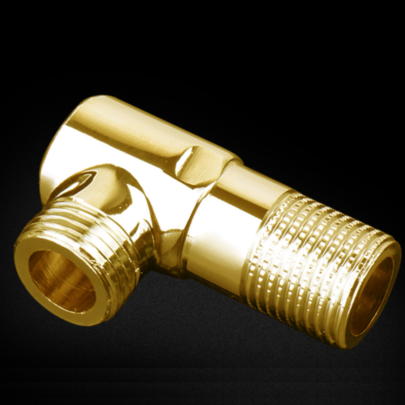 Chrome-Plated Brass Triangle Valve Copper Thick Angle Valve and Cold Water Valve on-off Valve Extension Type and Cold