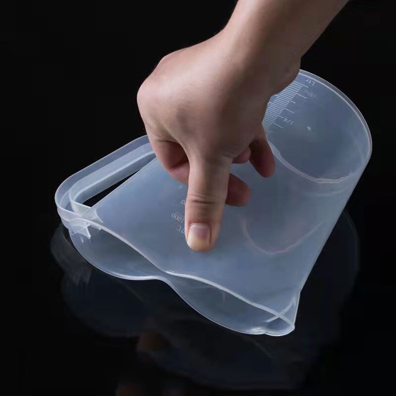 Kitchen Measuring Cup 500ml/1000ml Clear Plastic Measuring Cup Cups With Lid Kitchen Liquid Measure Cup Container