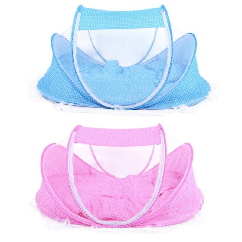 Goedkoopste schattige babywieg 4 stuks draagbare comfortabele babymatras met verzegeld klamboe babyklamboe