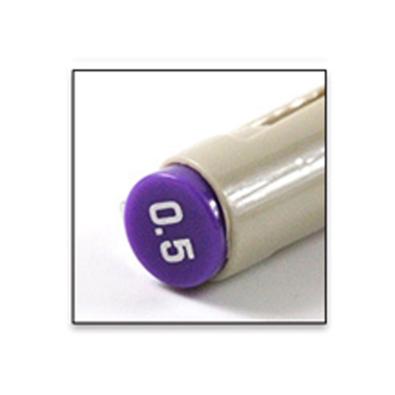 1pcs Colors Micron Line Fineliner Drawing Pen Set 05mm Fine Point Pen Waterproof Technical Pens Markers Sketching Artist Manga: PURPLE