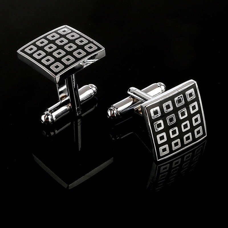 Luxury Square Cufflinks Arm Buttons for Women Men Business Shirts Cuff links Wedding Men Jewelry