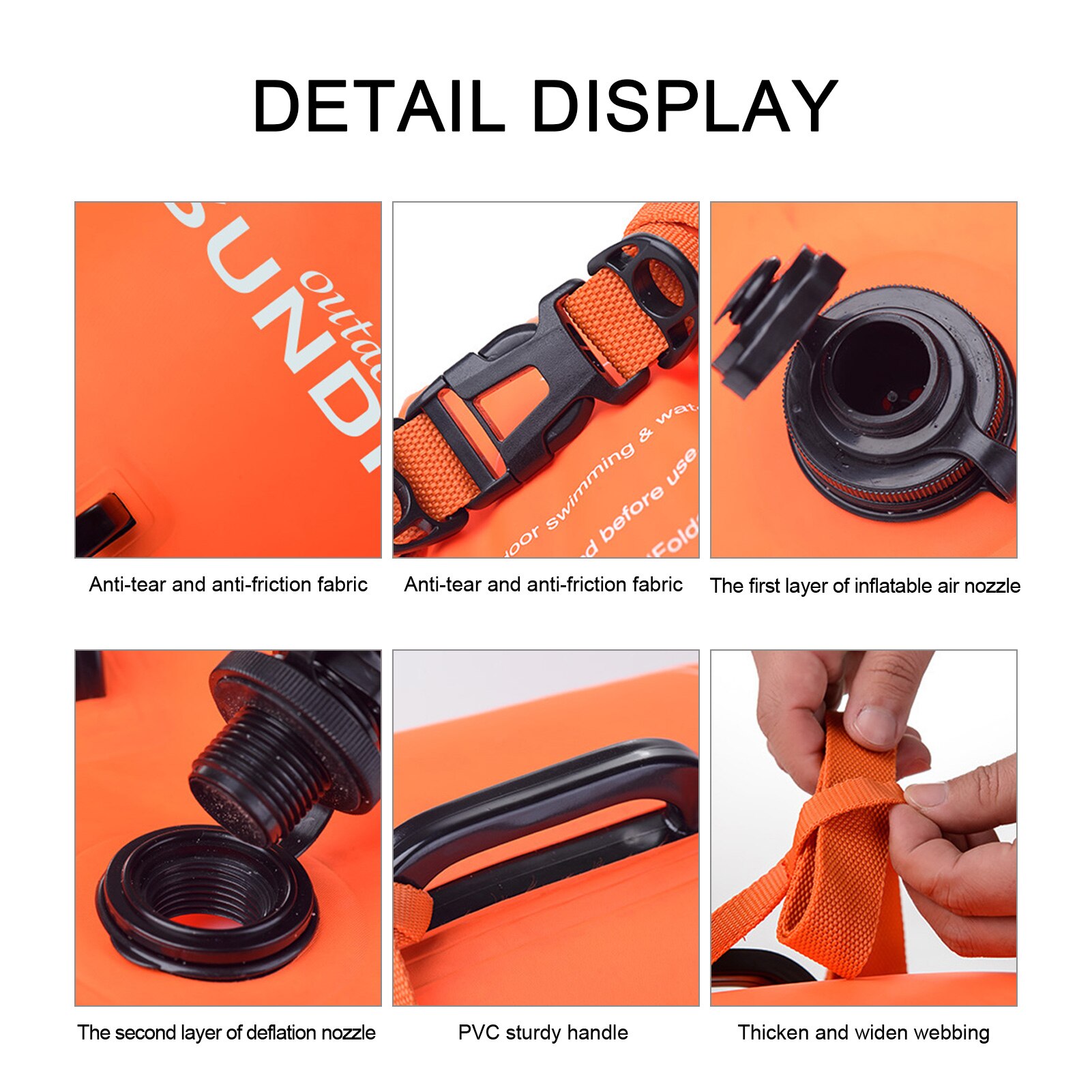 Zwemmen Boei Drie-Layer Dubbele Airbag Zwemmen Boei 28L Waterdichte Droge Drift Bag Drifting Rafting Drybag Voor Zwemmen accessoires