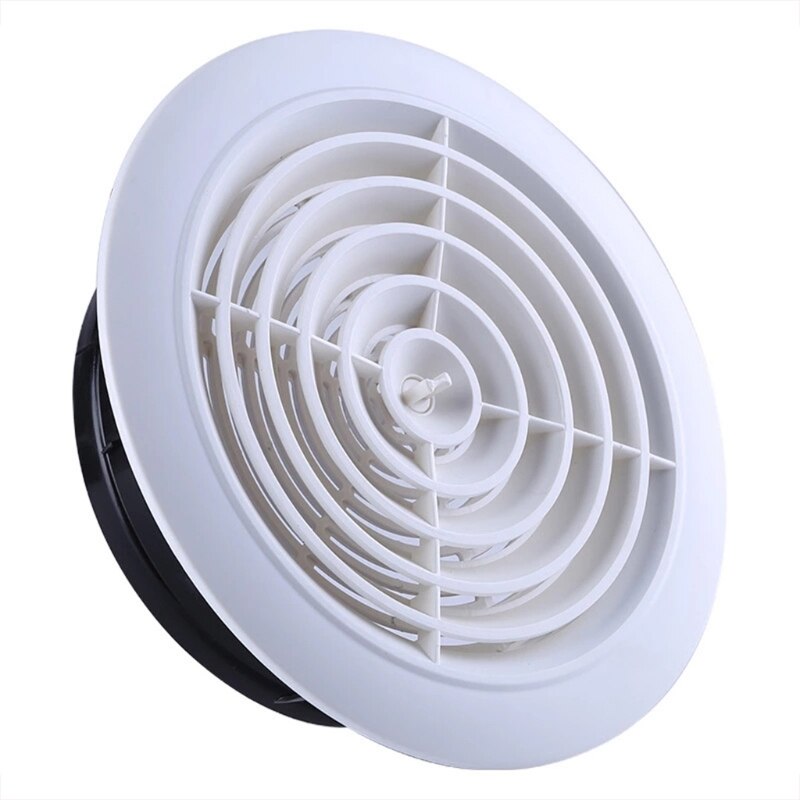 Air Vent Grill Cover Home Wall Ceiling Diffuser Exhaust Easy Air Flow Round Ventilation Ducting Hose Covers 3/5 Inches: 2-A