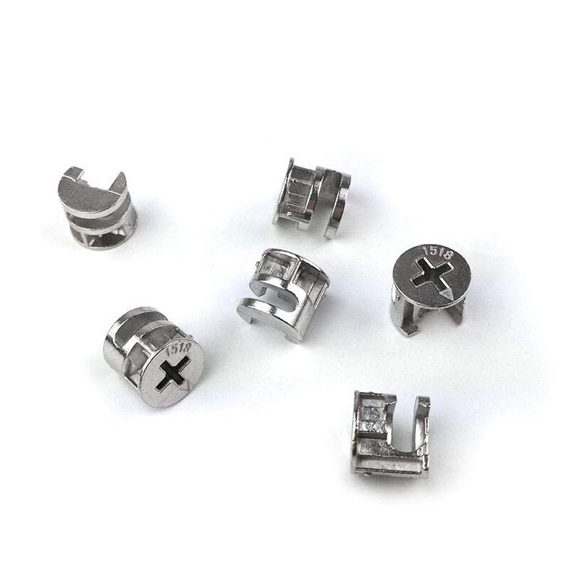 75 Pcs Furniture Connecting Cam Lock Fittings, Furniture Connecting Fastener Cabinet Connectors Hardware Bolts