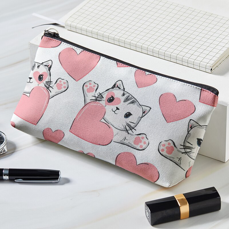 Tragbare frauen Lustige Karikatur 3D Schädel Kaninchen drucken Kosmetik Tasche Weibliche Nette machen-hoch Lagerung Beutel Organizer Schönheit Fällen