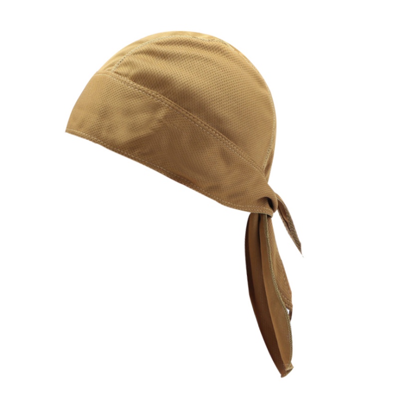 Pañuelo para Ciclismo de secado rápido, pañuelo para la cabeza, para hombre, para correr, para el verano, pañuelo para la cabeza, gorro pirata, gorro, diadema: Camel