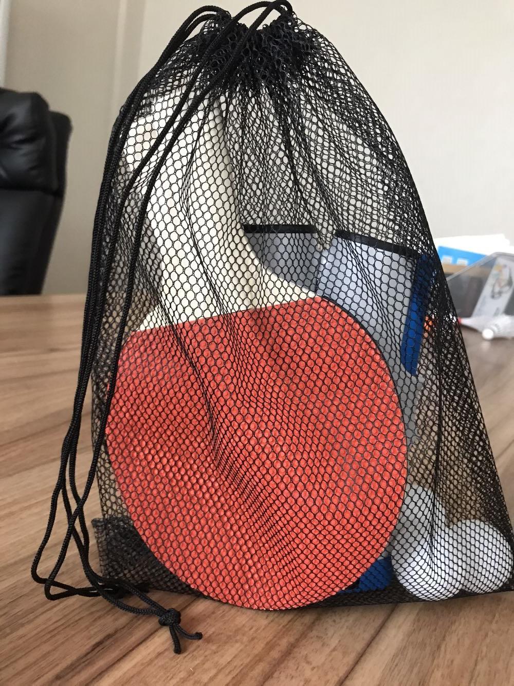 Stall Portable Thick Ping Pong Grid Free Extendable with Ping Pong Multi--Set: Mesh Bag Set