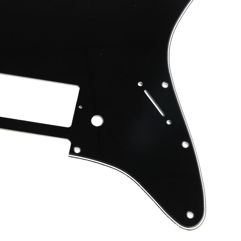 3Ply Guitar Pickguard for Fender Stratocaster Strat HS Single Humbucker Black