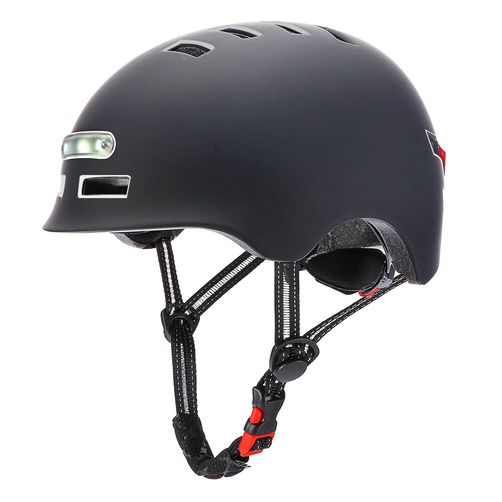 Cycling Smart Tail Light Bike Adult Helmet Electric Bicycle MTB Road Scooter For Sport Urban Lashing Helmet For Men Women: black  M