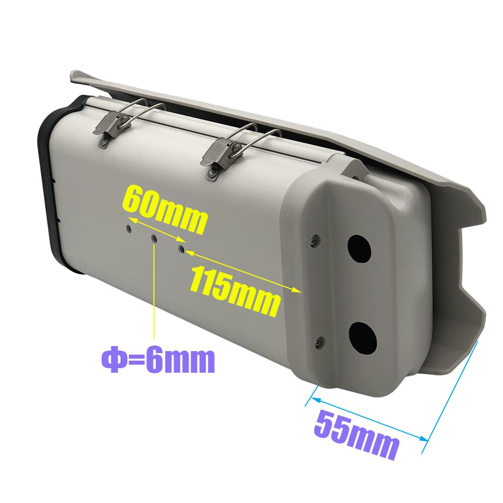 11 Inch Double Lock CCTV Camera Housing 390x165x120mm Aluminum Alloy Outdoor Enclosure Casing for Surveillance Security Camera