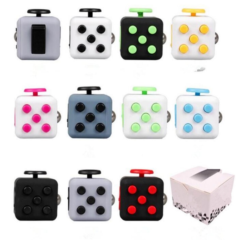 Min Cube Toy Vinyl Desk Finger Toys Squeeze Fun Stress Reliever 3.3cm Antistress Cube Toy Decompression Toy