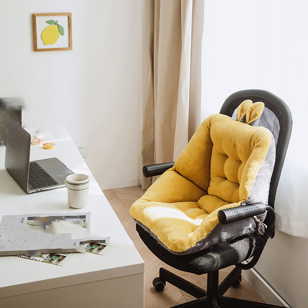 Semi-gesloten Een Zitkussen Stoelkussens Bureau Zitkussen Warm Comfort Zitkussen Pad Bureaustoel Zitkussens