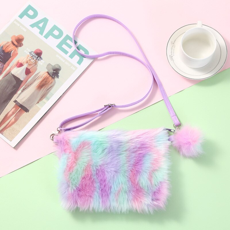 Mode Kinderen Meisjes Schoudertas Leuke Eenhoorn Dieren Messenger Bag Kids Sleutels Portemonnee Schattige Prinses Mini Handtas: b