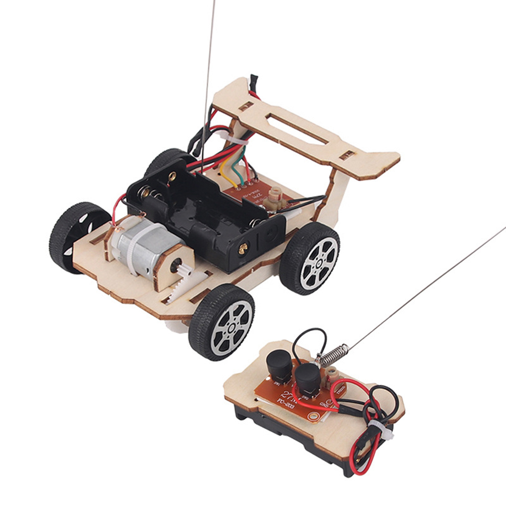 Mini voiture RC à monter soi-même, Kit d'assemblage, enseignement, apprentissage, STEM, école, laboratoire, expérience scientifique, jouet éducatif pour enfants: WHITE