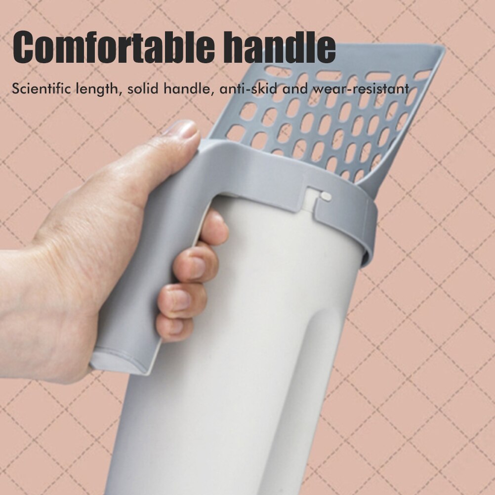 One-piece Cat Litter Shovel With Waste Container Integrated Cat Litter Scoop Detachable Pet Toilet Garbage Cleaning Tools