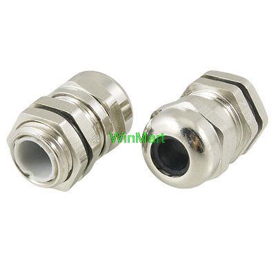 Cabo conector m12 de aço inoxidável, 2 peças, 3.0-6.5mm, conexão à prova d'água, em aço inoxidável