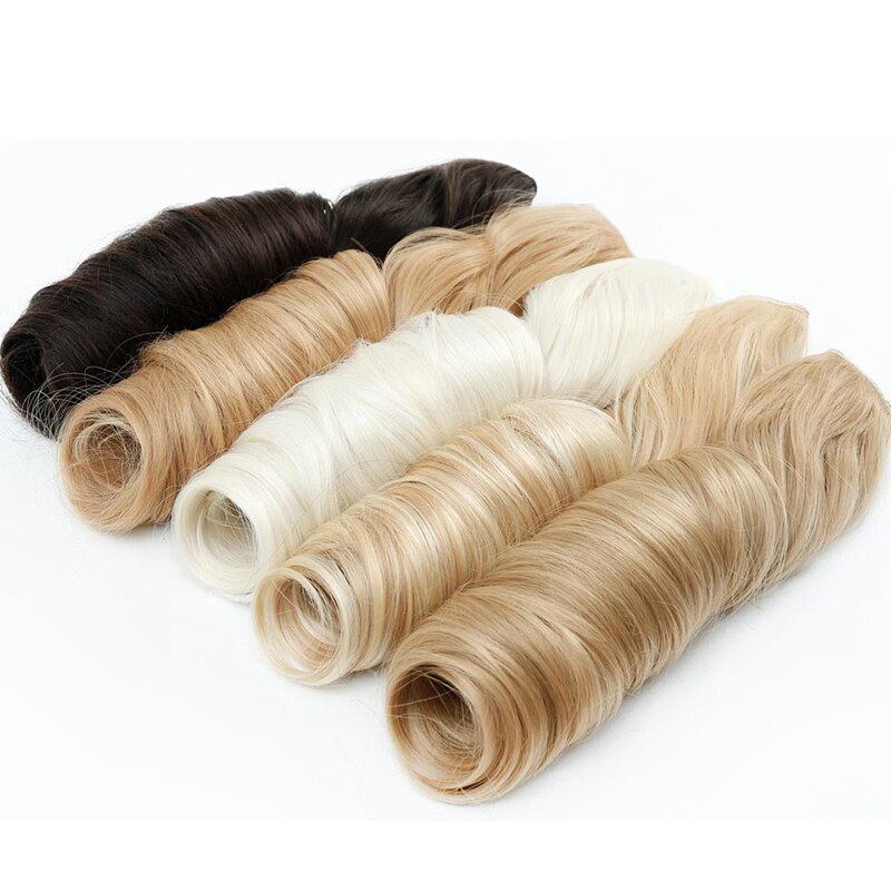 AOSI 40cm 50cm 60cm 80cm 100cm Lange Wellige Frisuren Synthetische 5 Clip in Haar Verlängerung wärme beständig Haarteile Braun Schwarz