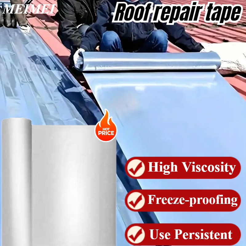 Selvklæbende vandtæt forseglingstape vandtæt materiale til reparation af tage egnet til metaloverflader og tagjernsplader