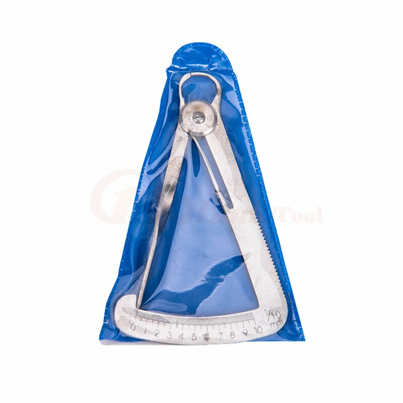 Calibrador Dental, herramientas de dentista, calibrador Dental para Metal/cera, herramienta de medición de laboratorio Dental, Calibre Vernier de 0-10mm