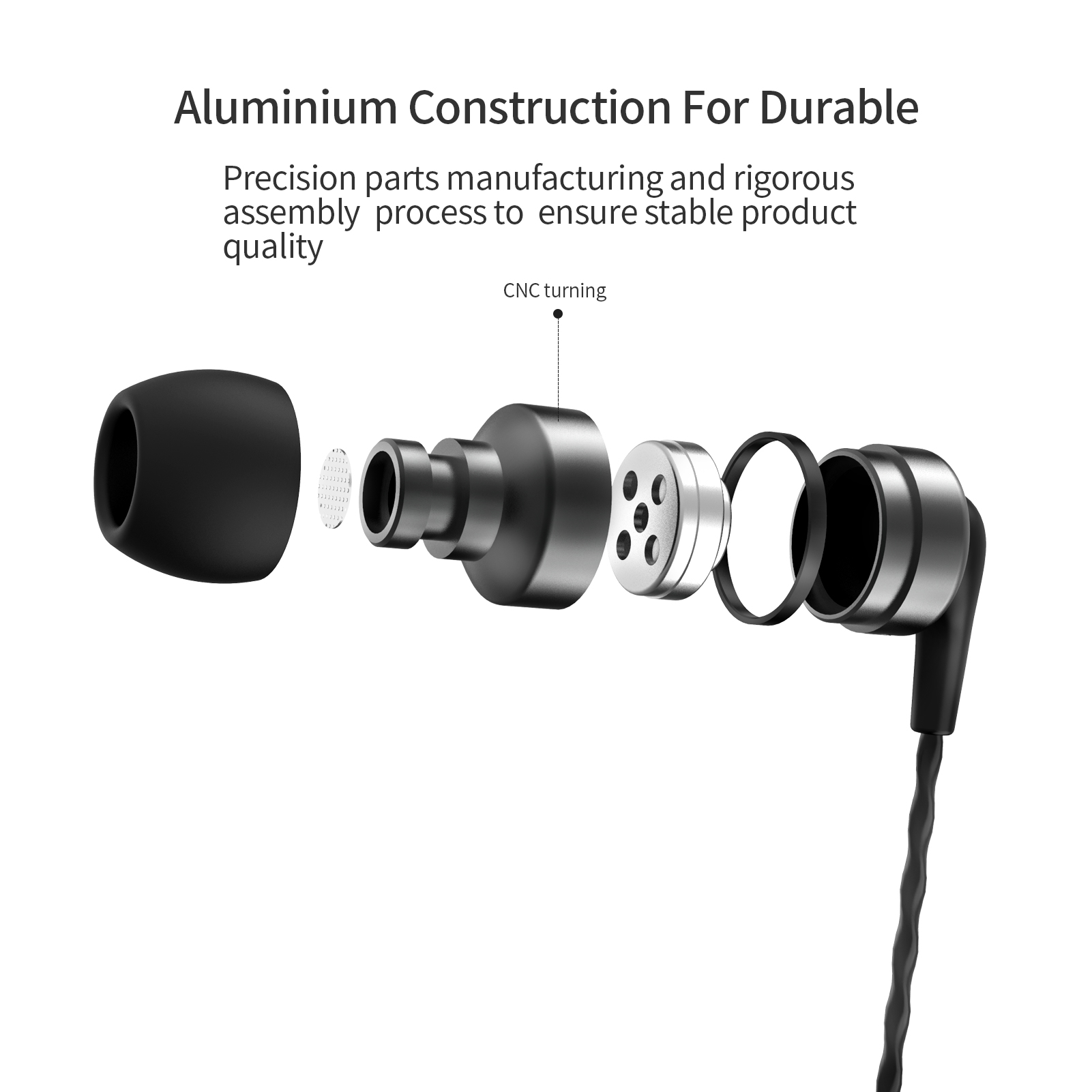 SoundMAGIC E80 Wired Earbuds No Microphone HiFi Stereo Audiophile Earphones Noise Isolating in Ear Headphones Comfortable Fit