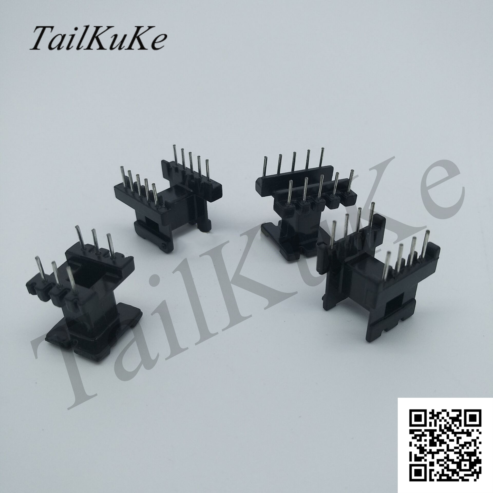10sets/lot EE16 Magnetic Core Supporting Bakelite Skeleton Horizontal 4 4 Complete Set EE16 Ferrite Core PC40 Transformer Core