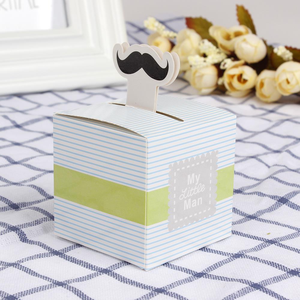 12 Stuks "Baby On Board! "Pop-Up Zeilboot Baby Candy Box Blue Birthday Party Baby Shower Decoraties Kids Favor Box: Army Green