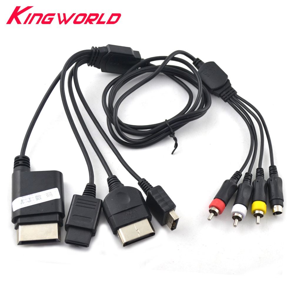 Multifunctionele Leadwire S-Video AV TV Cord Kabel Voor NGC N64 Voor PS1 PS2 PS3 Voor XBOX